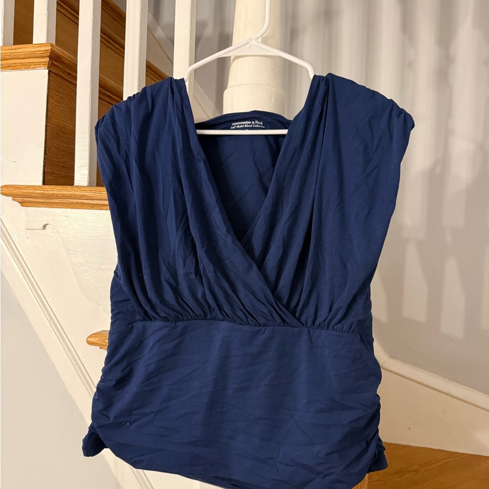 Abercrombie & Fitch Deep Blue Blouse